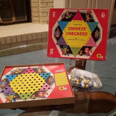 Lot 43: Vintage Chinese Checkers Game 
