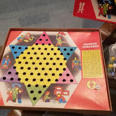 Lot 43: Vintage Chinese Checkers Game 