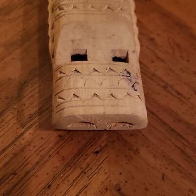 Lot 51: Hand Carved Wood Flute