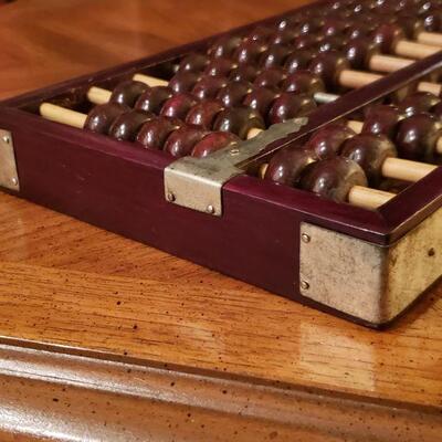 Lot 52: Chinese Wooden Abacus, Chinese Lucky Calculator