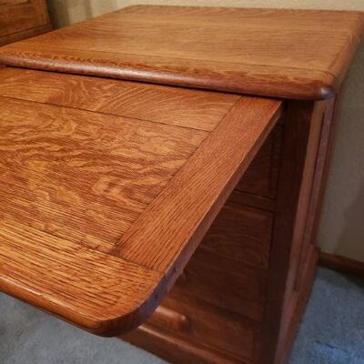 Lot 55: Antique Tiger Oak Library Cabinet