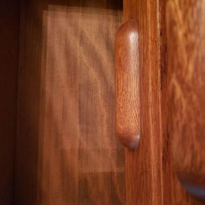 Lot 55: Antique Tiger Oak Library Cabinet