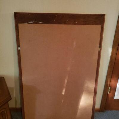 Lot 57: Large Vintage Beveled Mirror (47" Ã— 31.5")