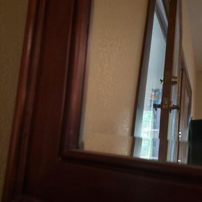 Lot 57: Large Vintage Beveled Mirror (47" Ã— 31.5")