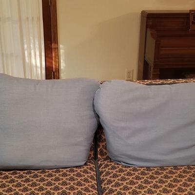 Lot 58: (2) Blue Cushions 