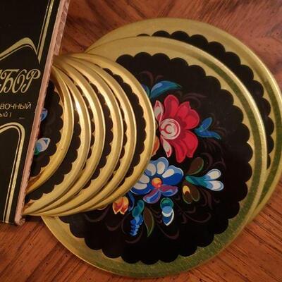 Lot 62: Vintage Coaster Sets - 2 Sizes