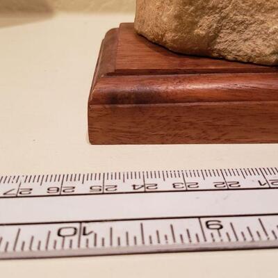 Lot 66: Signed Sandstone Bison Art