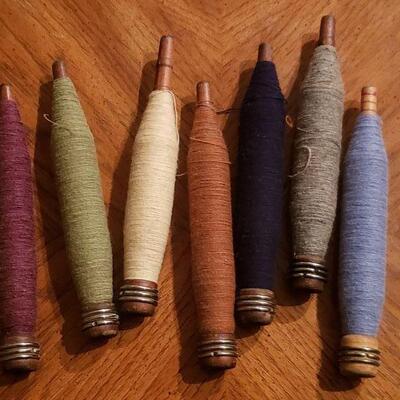 Lot 72: Large Vintage Bobbins 