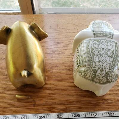 Lot 74: (2) Decorative Elephants