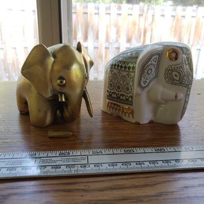 Lot 74: (2) Decorative Elephants