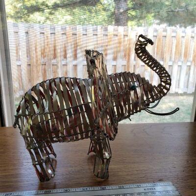 Lot 78: Metal Elephant 