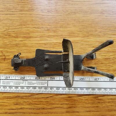 Lot 81: Tribal Metal Candleholder