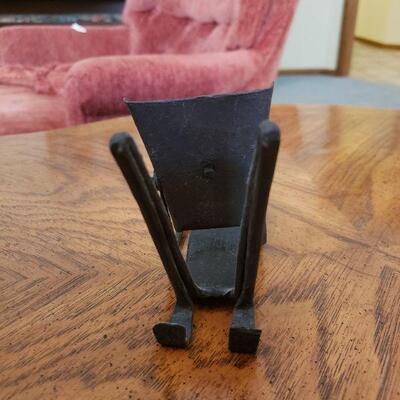 Lot 81: Tribal Metal Candleholder