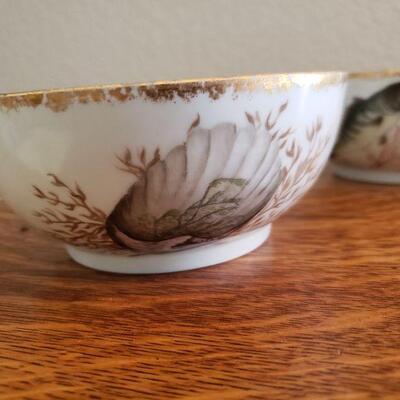 Lot 89: Antique AK Handpainted Fish Dishes (4)