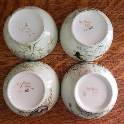 Lot 89: Antique AK Handpainted Fish Dishes (4)