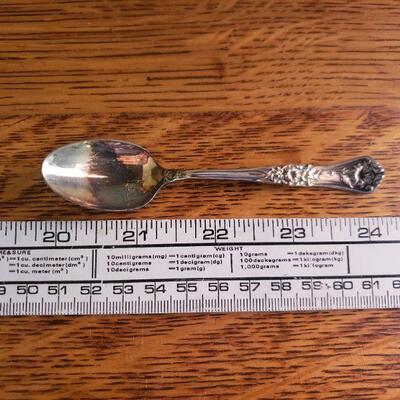 Lot 92: (5) Silverplate Spoons and (2) Sherry Goblets