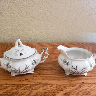 Lot 95: Lefton China Creamer & Sugar