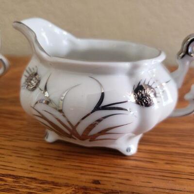 Lot 95: Lefton China Creamer & Sugar