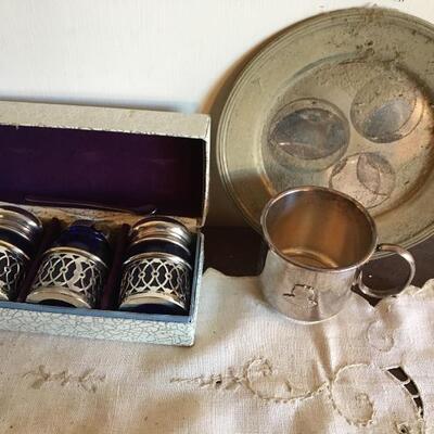 Mixed Vintage Silverplate and Metalware Lot with 12+ Pieces