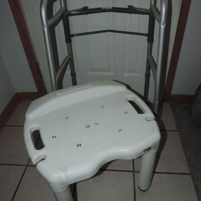 MEDICAL BATH SEAT, HAND BAR & WALKER
