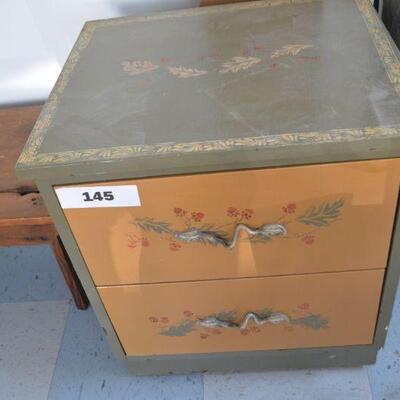LOT 145.  ANTIQUE NIGHT STAND