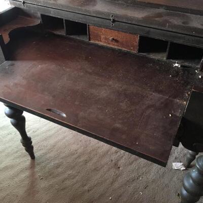 Antique Spinnet Desk 36â€ x 18â€ x 33â€h