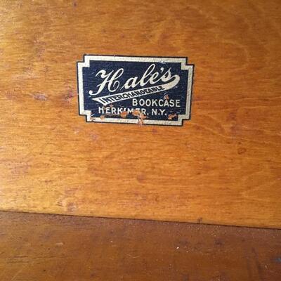 Vintage Hale Mahogany Barrister Bookcase 34â€ x 13â€ x 38â€
