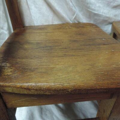 TWO VINTAGE CHILDS CHAIRS