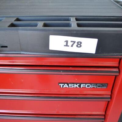 LOT 178. ROLLING TOOL CHEST WITH KEY