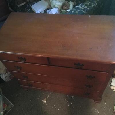 Vintage Solid Wood Bedroom Dresser 40â€ x 20â€ x 36â€h