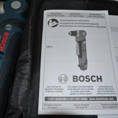 LOT 159. BOSCH ELECTRIC DRIVER WITH CHARGER AND BAG
