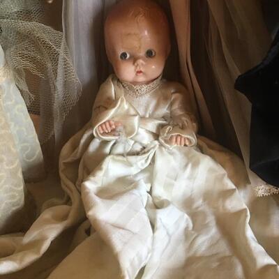 Vintage Composition 7 Piece Doll Lot with Nun 