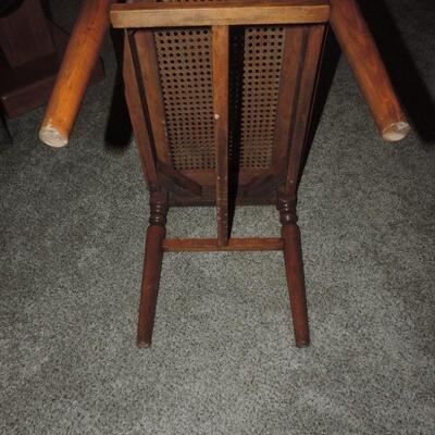 VINTAGE CANE TOP STOOL