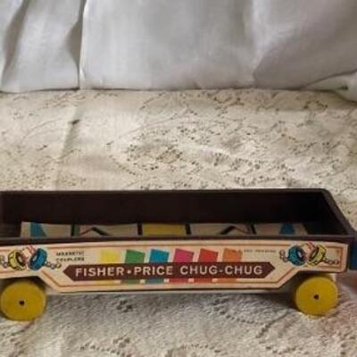 Lot 1: Fisher Price Chug Chug, toy train, 1960â€™s 70â€™s 