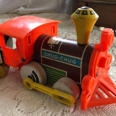 Lot 1: Fisher Price Chug Chug, toy train, 1960â€™s 70â€™s 
