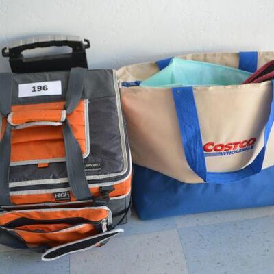 LOT 196. SOFT SIDED COLLER AND REUSABLE BAGS