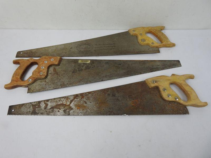 3 Vintage Handsaws