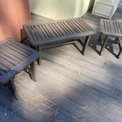 O - 426: Painted Island Furniture Co Outdoor Table Set 