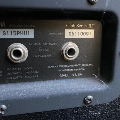 H - 499.  2  Yamaha Speakers & Tripods