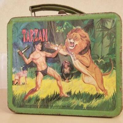 Lot #101: Vintage 1966 TARZAN Lunch Box 