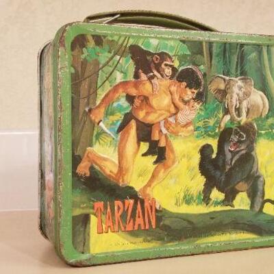 Lot #101: Vintage 1966 TARZAN Lunch Box 