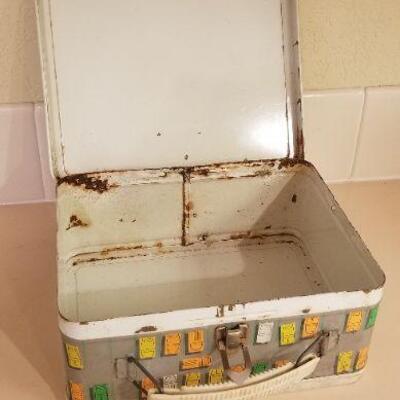 Lot #103: Vintage ROAD SIGN 1960's Lunch Box
