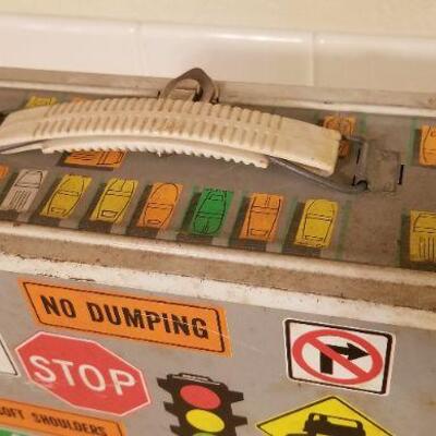 Lot #103: Vintage ROAD SIGN 1960's Lunch Box