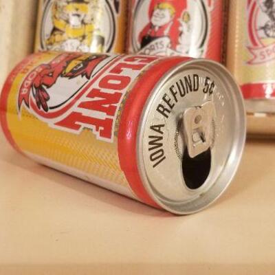 Lot #104: Vintage 1984 BIG EIGHT Soda Can Collection