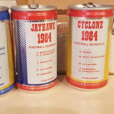 Lot #104: Vintage 1984 BIG EIGHT Soda Can Collection