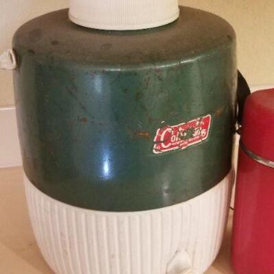 Lot #106: Pair of Mid Century Modern Insulated Drinking Containers