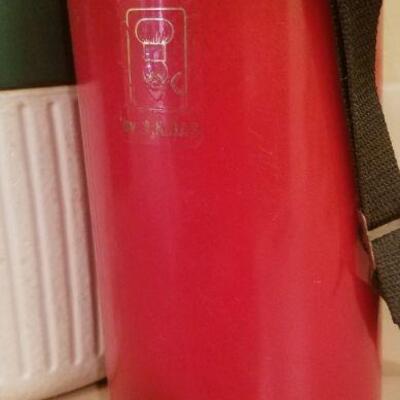 Lot #106: Pair of Mid Century Modern Insulated Drinking Containers