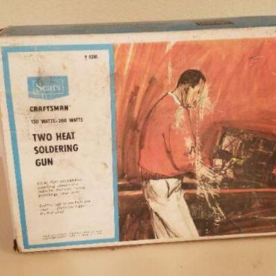 Lot #108: Vintage Two Heat SEARS Soldering Gun w/ Box