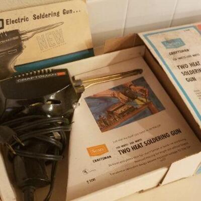 Lot #108: Vintage Two Heat SEARS Soldering Gun w/ Box