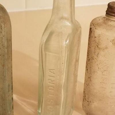Lot #113: Group of (4) Antique Bottles (Medicine)